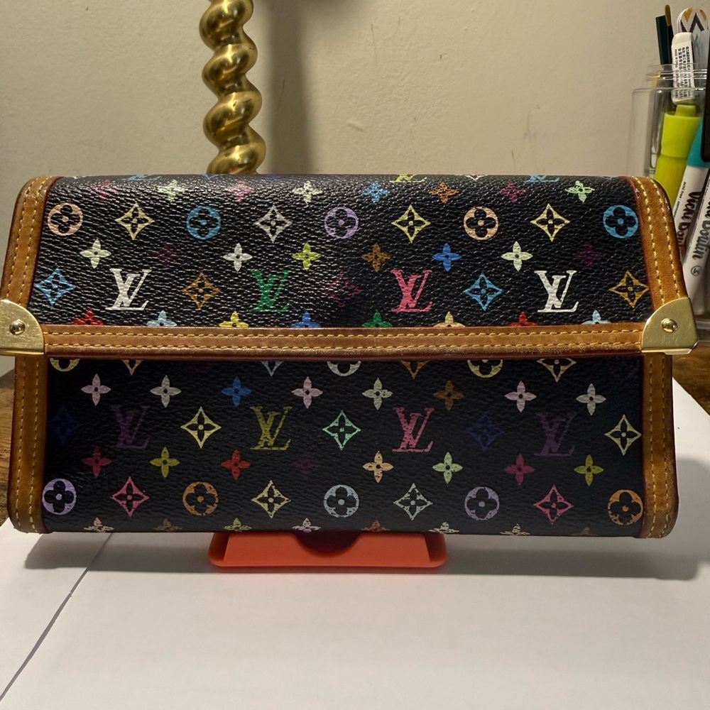 Louis Vuitton Porte Tresor Black Multicolor Wallet